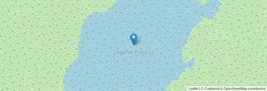 Mapa de ubicacion de Laguna Troncos en آرژانتین, استان انتره ریوس, Departamento Victoria, Distrito Secciones.