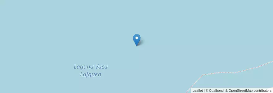 Mapa de ubicacion de Laguna Vaca Lafquen en 阿根廷, 智利, 內烏肯省, Departamento Minas, Comisión De Fomento De Villa Del Nahueve.