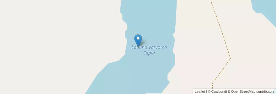 Mapa de ubicacion de Laguna Varvarco Tapia en Argentinië, Chili, Neuquén, Departamento Minas.