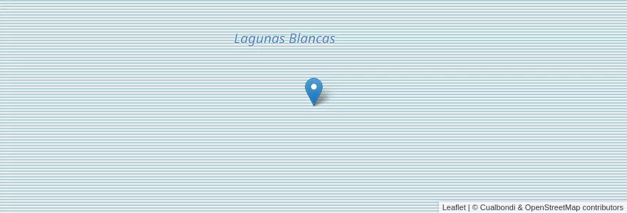 Mapa de ubicacion de Lagunas Blancas en 아르헨티나, 칠레, Chubut, Departamento Cushamen.