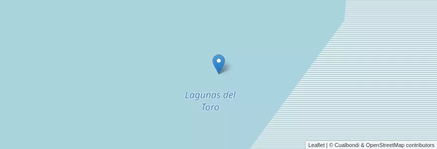 Mapa de ubicacion de Lagunas del Toro en Arjantin, Şili, Chubut, Departamento Tehuelches.