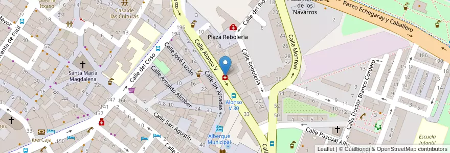 Mapa de ubicacion de Lahoz Romeo, Miguel Ángel en 스페인, Aragón, 사라고사, Zaragoza, 사라고사.