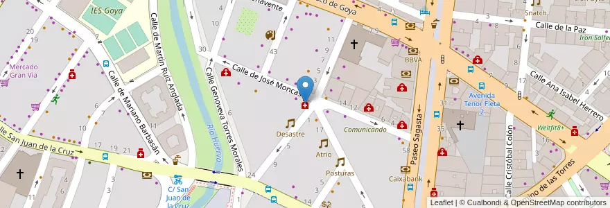 Mapa de ubicacion de Lahoz Romeo, Natividad María en إسبانيا, أرغون, سرقسطة, Zaragoza, سرقسطة.