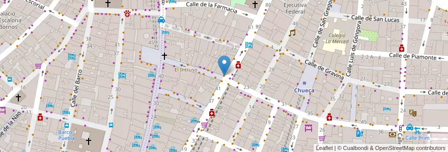 Mapa de ubicacion de LaKama Café en İspanya, Comunidad De Madrid, Comunidad De Madrid, Área Metropolitana De Madrid Y Corredor Del Henares, Madrid.