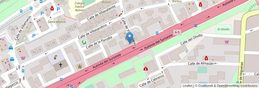 Mapa de ubicacion de Langa en Spanien, Autonome Gemeinschaft Madrid, Autonome Gemeinschaft Madrid, Área Metropolitana De Madrid Y Corredor Del Henares, Madrid.