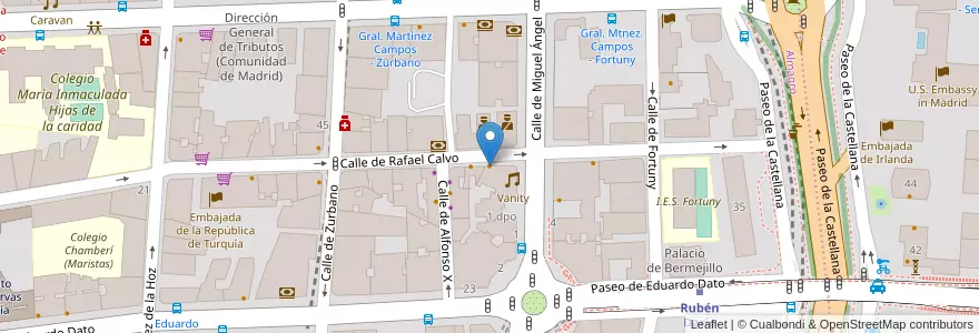 Mapa de ubicacion de Lanteo en Испания, Мадрид, Мадрид, Área Metropolitana De Madrid Y Corredor Del Henares, Мадрид.