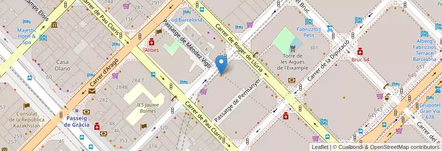 Mapa de ubicacion de L'Antica Pizzeria Da Michele en Spanien, Katalonien, Barcelona, Barcelonès, Barcelona.