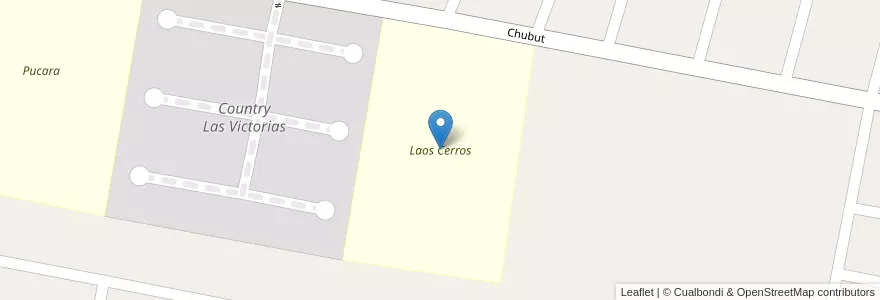 Mapa de ubicacion de Laos Cerros en アルゼンチン, トゥクマン州, Departamento Yerba Buena, Yerba Buena.