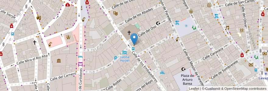 Mapa de ubicacion de Lap Cafe en España, Comunidad De Madrid, Comunidad De Madrid, Área Metropolitana De Madrid Y Corredor Del Henares, Madrid.