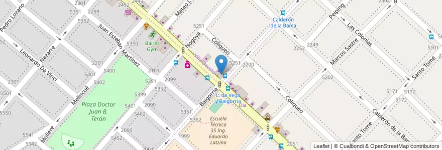 Mapa de ubicacion de Lapi, Villa Devoto en الأرجنتين, Ciudad Autónoma De Buenos Aires, Buenos Aires, Comuna 10, Comuna 11.