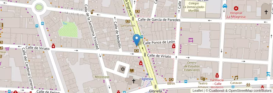 Mapa de ubicacion de Lara Grill en İspanya, Comunidad De Madrid, Comunidad De Madrid, Área Metropolitana De Madrid Y Corredor Del Henares, Madrid.