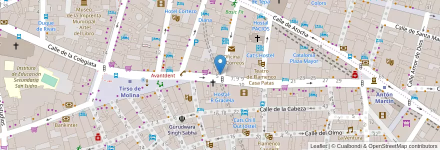 Mapa de ubicacion de Lara en España, Comunidad De Madrid, Comunidad De Madrid, Área Metropolitana De Madrid Y Corredor Del Henares, Madrid.