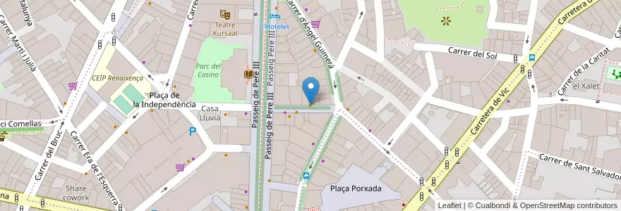 Mapa de ubicacion de l'Aroma en España, Catalunya, Barcelona, Bages, Manresa.