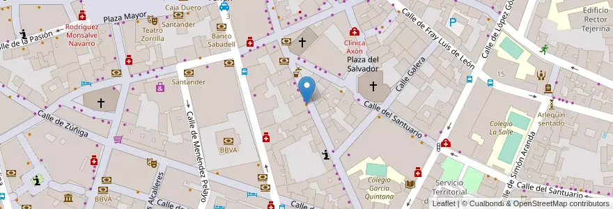 Mapa de ubicacion de Las aldabas en スペイン, カスティーリャ・イ・レオン州, Valladolid, Valladolid.