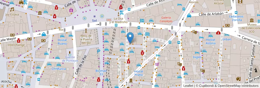 Mapa de ubicacion de Las Bravas en Испания, Мадрид, Мадрид, Área Metropolitana De Madrid Y Corredor Del Henares, Мадрид.