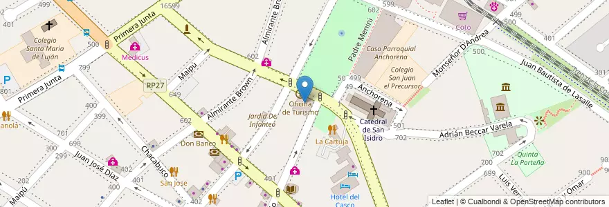 Mapa de ubicacion de Las Brisas en Arjantin, Buenos Aires, Partido De San Isidro, San Isidro.