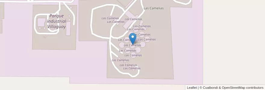 Mapa de ubicacion de Las Camelias en Argentina, Entre Ríos, Departamento Villaguay, Distrito Lucas Al Sud, Villaguay.