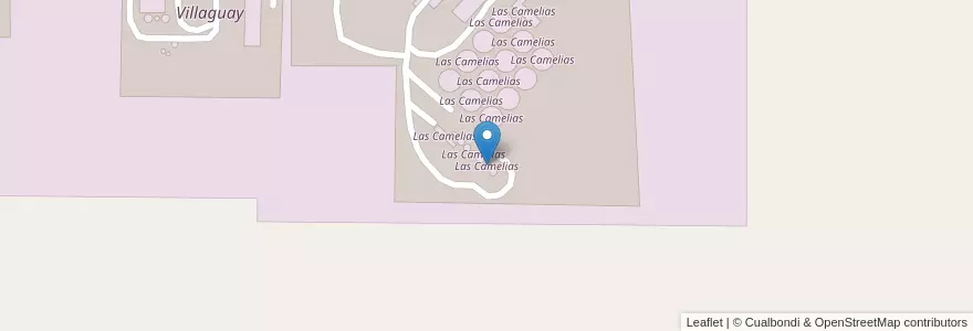 Mapa de ubicacion de Las Camelias en Argentina, Wilayah Entre Ríos, Departamento Villaguay, Distrito Lucas Al Sud, Villaguay.