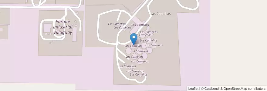 Mapa de ubicacion de Las Camelias en Argentina, Wilayah Entre Ríos, Departamento Villaguay, Distrito Lucas Al Sud, Villaguay.