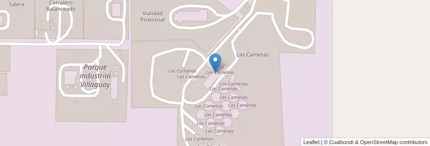 Mapa de ubicacion de Las Camelias en 阿根廷, 恩特雷里奥斯省, Departamento Villaguay, Distrito Lucas Al Sud, Villaguay.