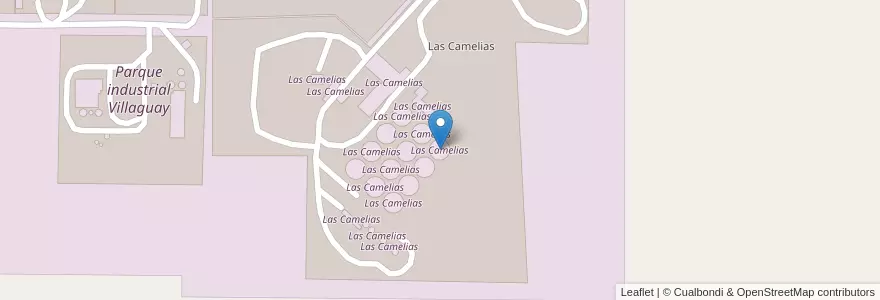 Mapa de ubicacion de Las Camelias en آرژانتین, استان انتره ریوس, Departamento Villaguay, Distrito Lucas Al Sud, Villaguay.