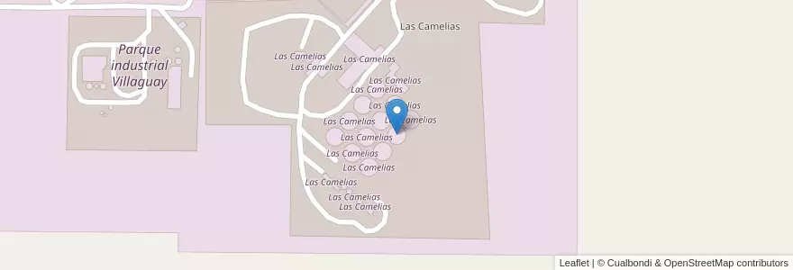 Mapa de ubicacion de Las Camelias en Argentine, Province D'Entre Ríos, Departamento Villaguay, Distrito Lucas Al Sud, Villaguay.