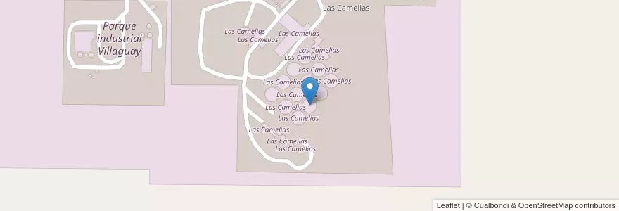 Mapa de ubicacion de Las Camelias en Argentine, Province D'Entre Ríos, Departamento Villaguay, Distrito Lucas Al Sud, Villaguay.