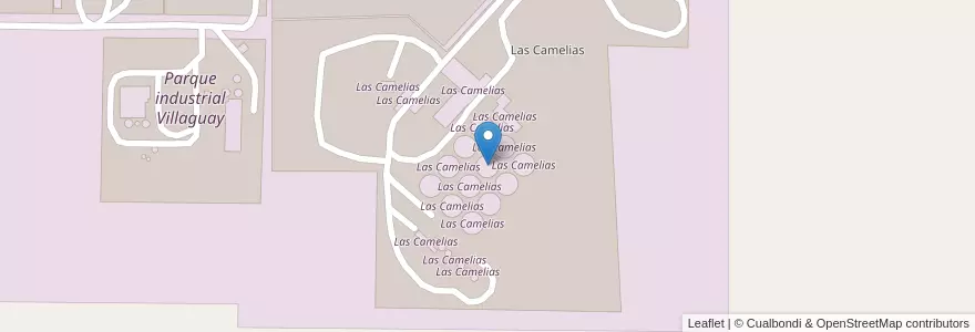 Mapa de ubicacion de Las Camelias en アルゼンチン, エントレ・リオス州, Departamento Villaguay, Distrito Lucas Al Sud, Villaguay.