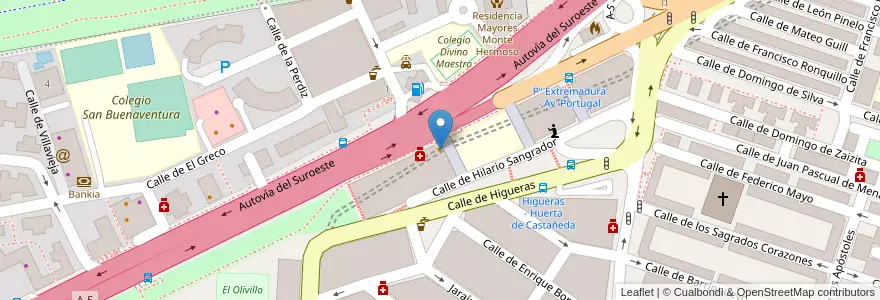 Mapa de ubicacion de Las Cosas de Dos en Spanien, Autonome Gemeinschaft Madrid, Autonome Gemeinschaft Madrid, Área Metropolitana De Madrid Y Corredor Del Henares, Madrid.