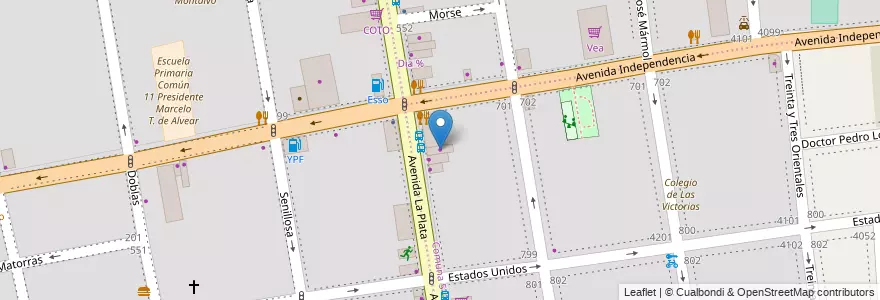Mapa de ubicacion de Las Delicias, Boedo en 아르헨티나, Ciudad Autónoma De Buenos Aires, Comuna 5, 부에노스아이레스.