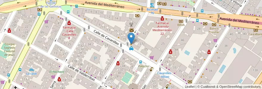 Mapa de ubicacion de Las Doñas en Espagne, Communauté De Madrid, Communauté De Madrid, Área Metropolitana De Madrid Y Corredor Del Henares, Madrid.