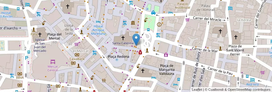Mapa de ubicacion de Las Fritas en Spagna, Comunitat Valenciana, Valencia, Comarca De València, Valencia.