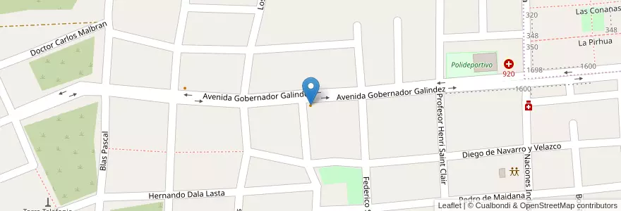 Mapa de ubicacion de Las Grullas en Arjantin, Catamarca, Departamento Capital, Municipio De San Fernando Del Valle De Catamarca, San Fernando Del Valle De Catamarca.