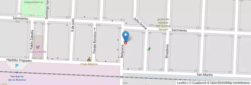 Mapa de ubicacion de Las Hildas en Argentina, Buenos Aires, Partido De Veinticinco De Mayo, Norberto De La Riestra.