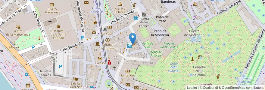 Mapa de ubicacion de Las Lapas en Spain, Andalusia, Sevilla, Seville.