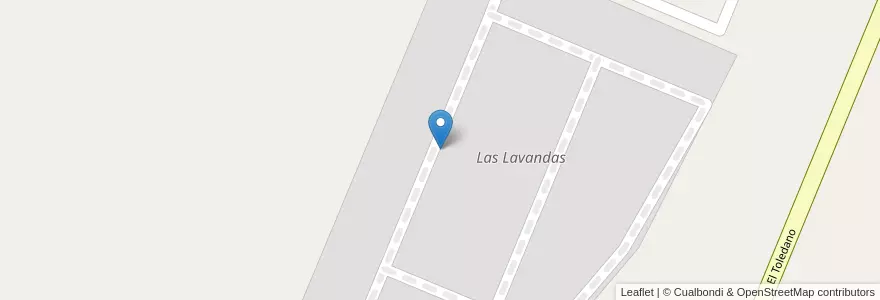 Mapa de ubicacion de Las Lavandas en Argentina, Chile, Mendoza, Distrito Las Paredes, Departamento San Rafael.