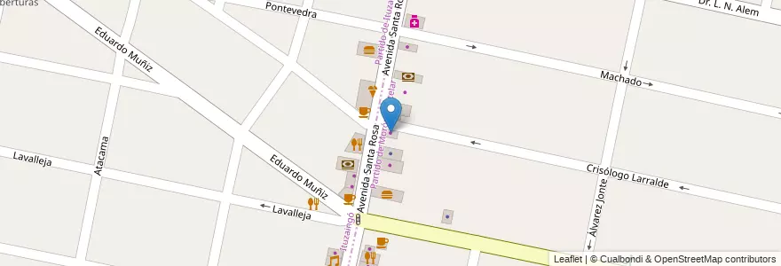 Mapa de ubicacion de Las Leñas en Arjantin, Buenos Aires, Partido De Morón, Castelar.