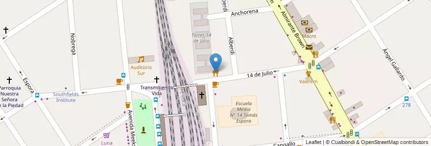 Mapa de ubicacion de Las Maestras en Arjantin, Buenos Aires, Partido De Lomas De Zamora, Temperley.