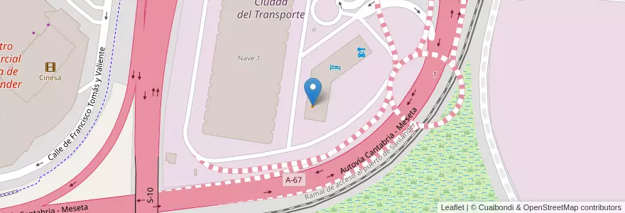 Mapa de ubicacion de Las Marismas en Испания, Кантабрия, Кантабрия, Santander, Santander.