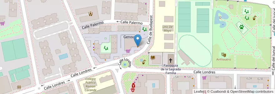 Mapa de ubicacion de Las Palmeras en スペイン, マドリード州, Comunidad De Madrid, Área Metropolitana De Madrid Y Corredor Del Henares, Torrejón De Ardoz.