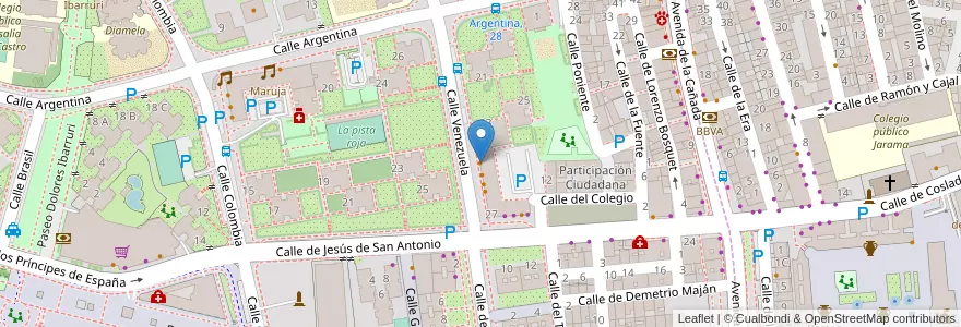 Mapa de ubicacion de Las Palmeras en Spain, Community Of Madrid, Community Of Madrid, Área Metropolitana De Madrid Y Corredor Del Henares, Coslada.