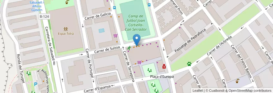 Mapa de ubicacion de Las Pizzas d'Herber en Spanje, Catalonië, Barcelona, Vallès Occidental, Castellar Del Vallès.