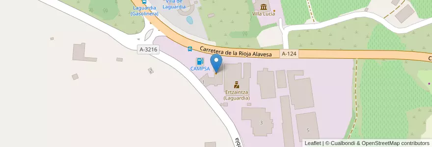 Mapa de ubicacion de Las Postas en Испания, Страна Басков, Алава, Arabako Errioxa/Rioja Alavesa, Laguardia.