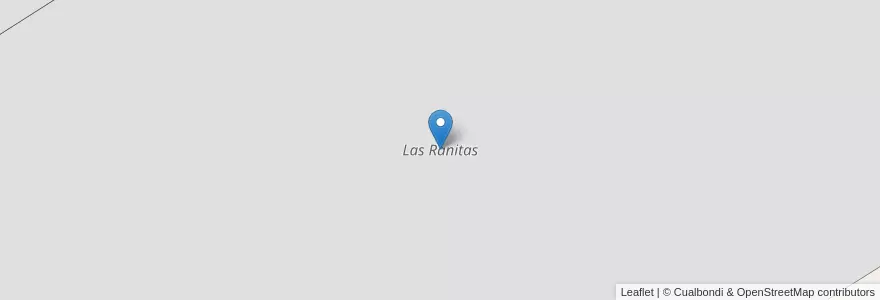 Mapa de ubicacion de Las Ranitas en アルゼンチン, ブエノスアイレス州, Partido De Luján.