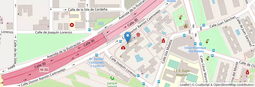Mapa de ubicacion de Las Torcas en Espanha, Comunidade De Madrid, Comunidade De Madrid, Área Metropolitana De Madrid Y Corredor Del Henares, Madrid.