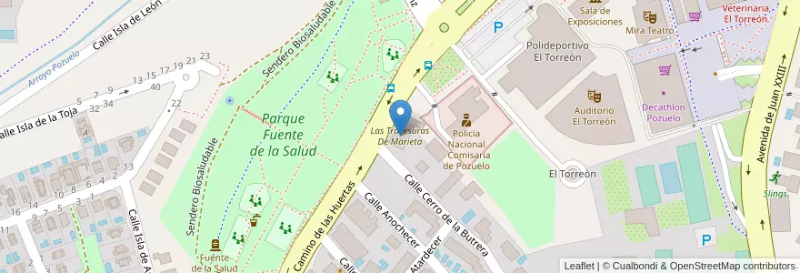 Mapa de ubicacion de Las Travesuras De Marieta en 西班牙, Comunidad De Madrid, Comunidad De Madrid, Área Metropolitana De Madrid Y Corredor Del Henares, Pozuelo De Alarcón.