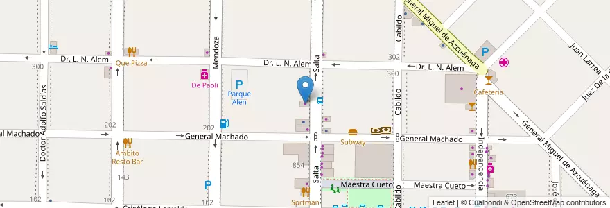 Mapa de ubicacion de Las Tribus en Arjantin, Buenos Aires, Partido De Morón, Morón.