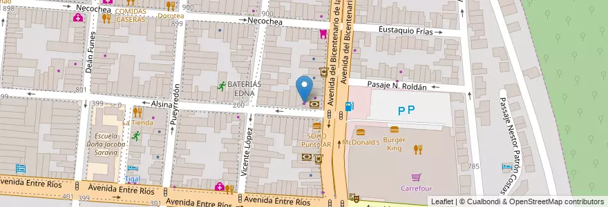 Mapa de ubicacion de LATE CORAZON ALASINA en Argentina, Salta, Capital, Municipio De Salta, Salta.