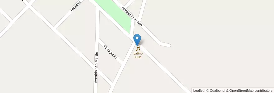 Mapa de ubicacion de Latino club en الأرجنتين, Formosa, Departamento Pilcomayo, Municipio De Laguna Naick Neck.