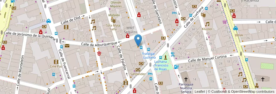 Mapa de ubicacion de Lauricca en Испания, Мадрид, Мадрид, Área Metropolitana De Madrid Y Corredor Del Henares, Мадрид.